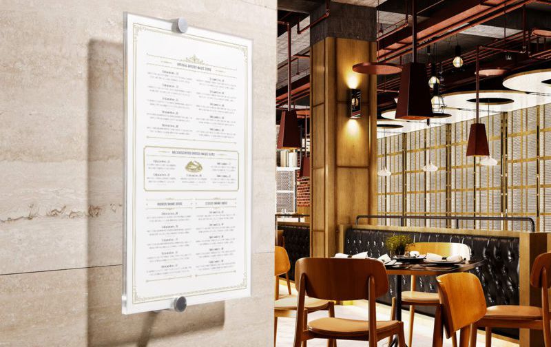 Acrylic sign holders