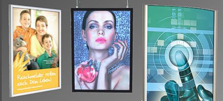 Illuminated poster light boxes