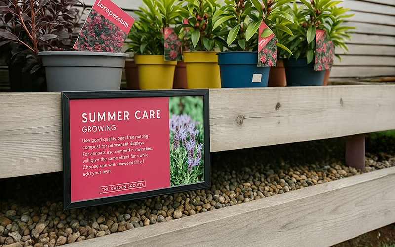 Slim frames are supplied in many standard colours