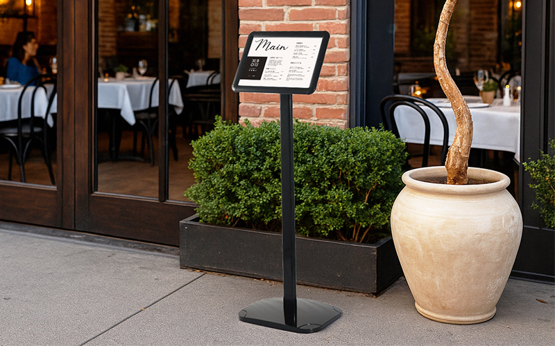 Snap frame menuboard metal poster stand