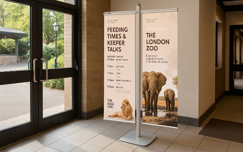 Combined display of graphics and brochures with InfoColumn