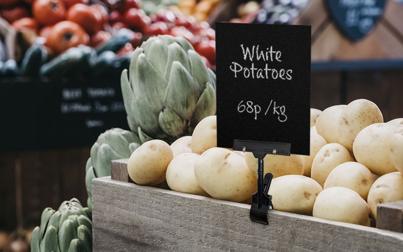 Point of sale frames with fittings to suit every situation