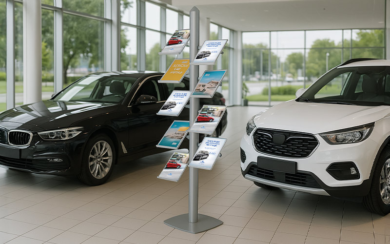 Literature display stands - for exhibitions, trade shows and showroom