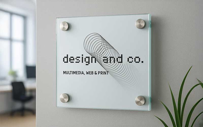 Standoff wall fittings for fixing sign panels