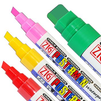 Outdoor waterproof chalk marker pens - Zig Posterman