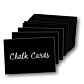 A7 black chalk cards (Pk of 20)