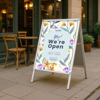 Snap frame A Boards for brand advertising - use with printed posters 