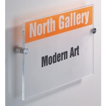 A5 Clear acrylic sign by Crystal Sign