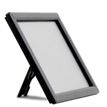 Desktop photo display stands in portrait