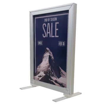 Aluminium frame with stand