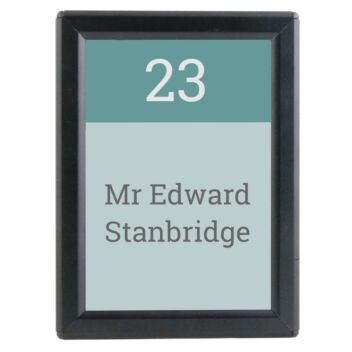 Room name sign in A6 size