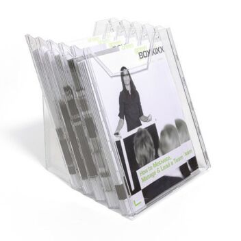 5 pocket counter top A4 leaflet dispenser