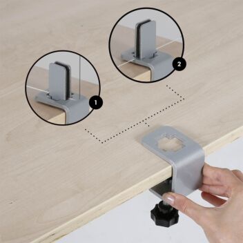 Dual-use brackets two-way adjustment
