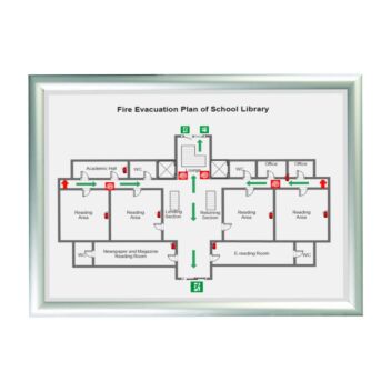Secure snap frames for public notices