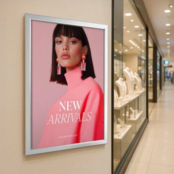 Flat fronted snap frame A3