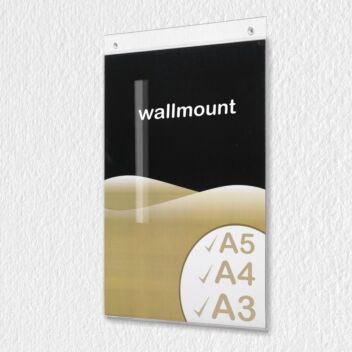 Frameless poster frame wall mounted