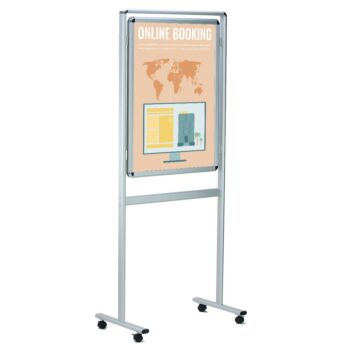 A1 double-sided poster information board with wheels