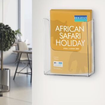 A4 wall mounted brochure holder