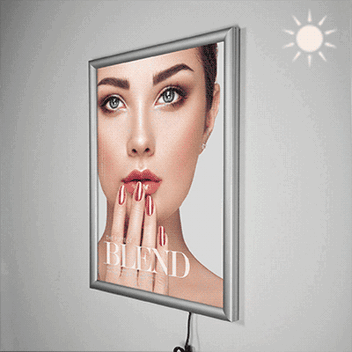 Wall mounted LED poster box