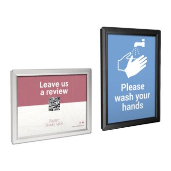 A6 and A5 snap frame with safe corners