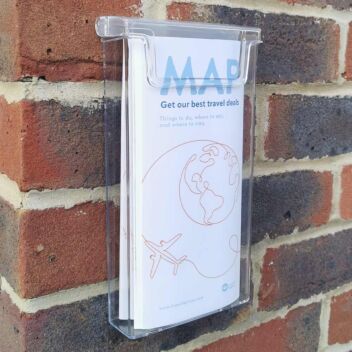 outdoor leaflet and brochure dispenser