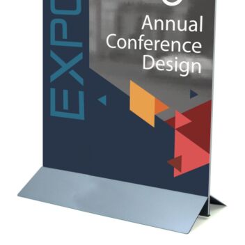 Metal base for sign boards