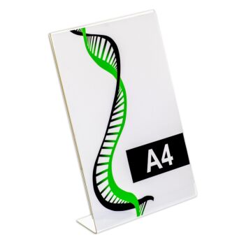 A4 table top sign holder Portrait 