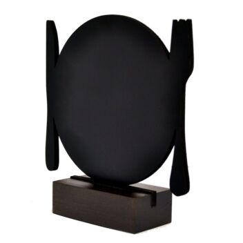 table top plate and cutlery chalkboard for prices