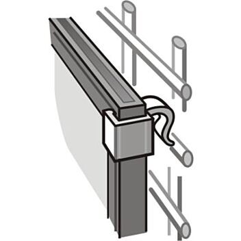 Slim frame clips for wire