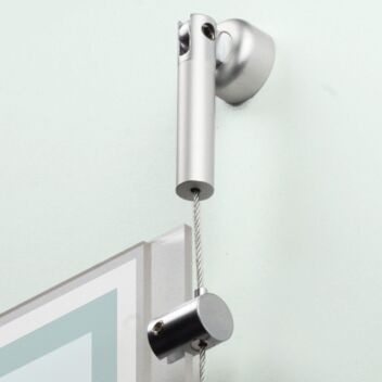 Top anchor angled for wall fixing