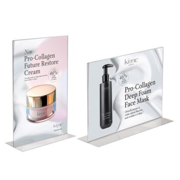 Acrylic double sided poster holder