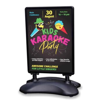 Black A1 pavement sign - great for advertising events