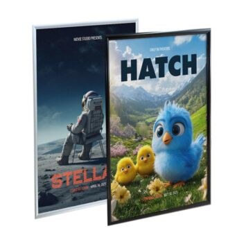 27x40 Movie poster frames in silver or black 