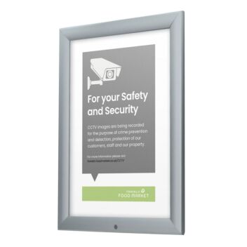 Waterproof lockable snap frame