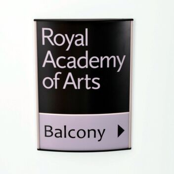 Curved aluminium sign system A3 or A4