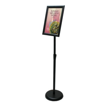 Economy sign stand A4 black 
