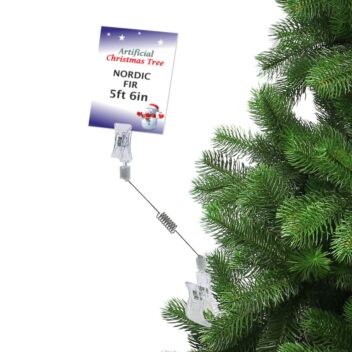 Wobbler spring clip price holder