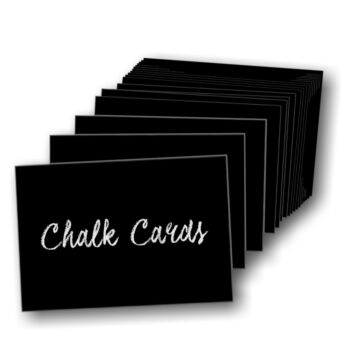 A7 black chalk cards (Pk of 20)