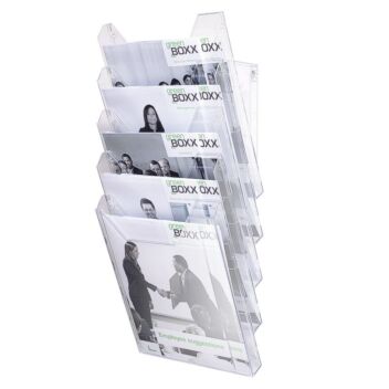 5-pocket wall leaflet dispenser for A4