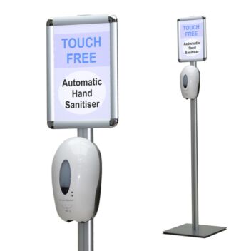Automatic hand sanitiser dispenser with floor stand