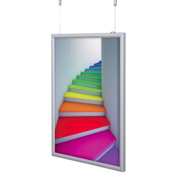 Hanging poster light box