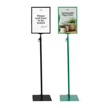 A4 and A3 floor sign stand with flat base