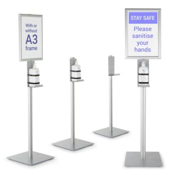 Hand sanitiser bottle holder stand