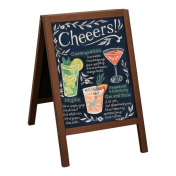 Heavy duty outdoor wood A-boards