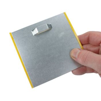 Small adhesive backing plate