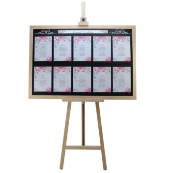 Large wedding easel for gala dinner or special event