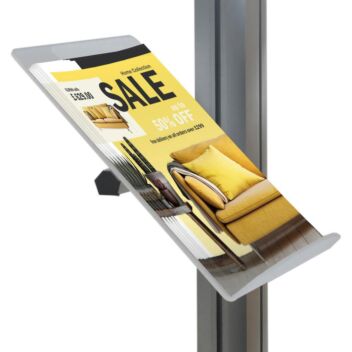 Literature side shelf for InfoColumn