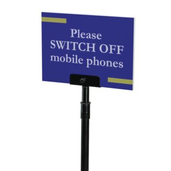 Floor stand for rigid sign board - Panelfix