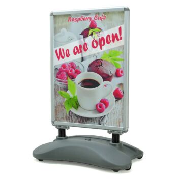 A1 pavement sign with stable waterbase