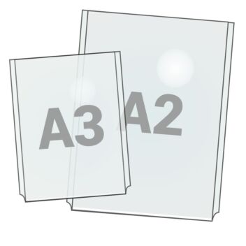 Acrylic display pockets for cable systems A4 to A1